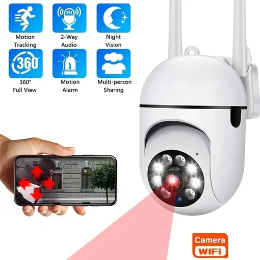 Cámara PTZ WiFi 3MP para hogar