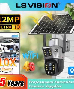 Cámara Solar Wifi 4G LS VISION 6K 10X Zoom