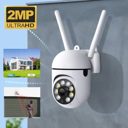 Cámara WIFI 2MP PZT Seguridad IA Detección Humana