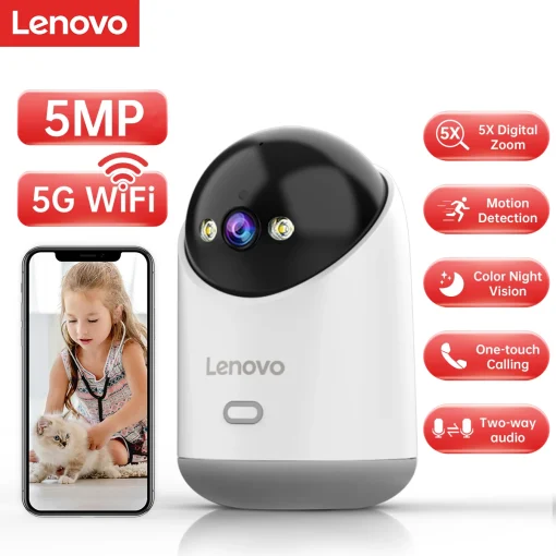 Cámara WiFi 5MP para interiores Lenovo