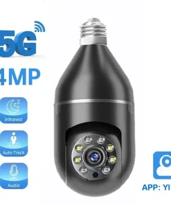 Cámara con bombilla 2,4G5G, 4MP, visión nocturna