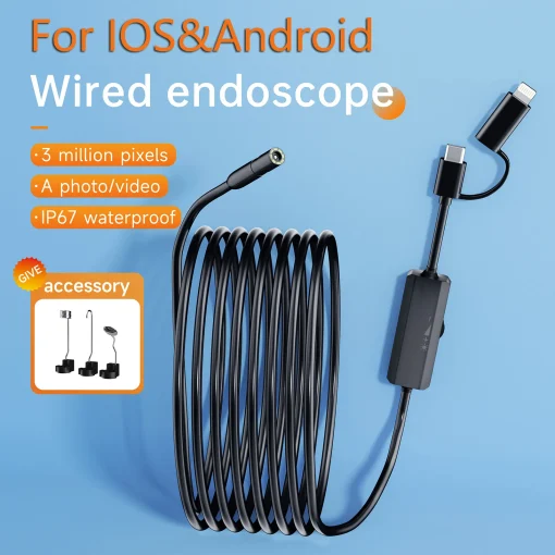 Cámara de Endoscopio Android 2 en 1 iOS