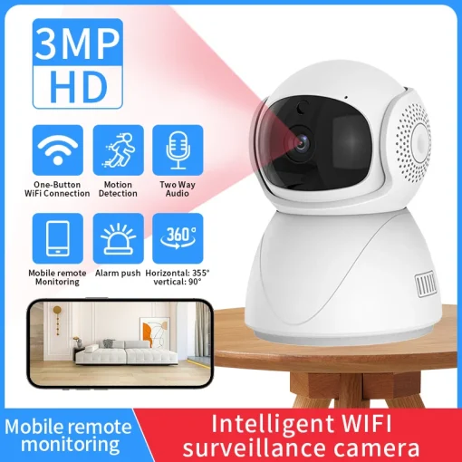 Cámara de vigilancia PTZ IP CCTV inalámbrica FHD WIFI