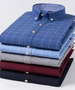 Camisa informal de algodón para hombre