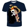 Camiseta 3D One Piece Anime japonés Dibujo animado