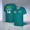 Camiseta 3D niño F1 Aston Martin 2023 Alonso 14 Stroll 18