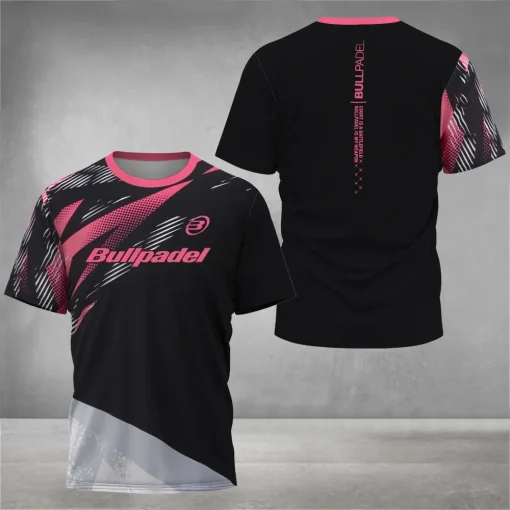 Camiseta Fresca Verano Tenis Pádel Secado Rápido Impresa 3D