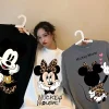 Camiseta Kawaii Mickey Anime Y2K Mujer