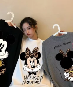 Camiseta Kawaii Mickey Anime Y2K Mujer