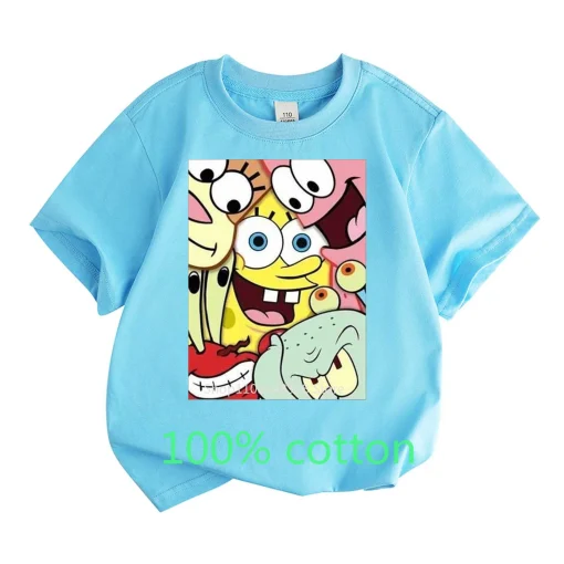 Camiseta Mr. Krabs Squidward Sandy Bob Esponja