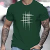 Camiseta casual de verano para hombre, 100 % algodón