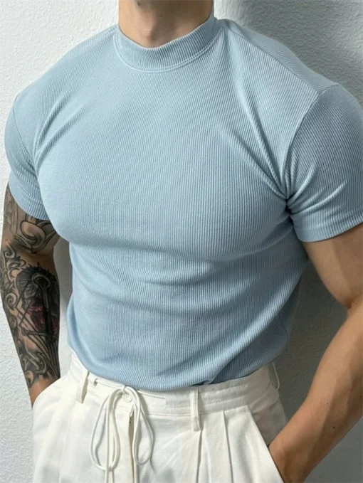 Camiseta de Hombre Moda Primavera Verano