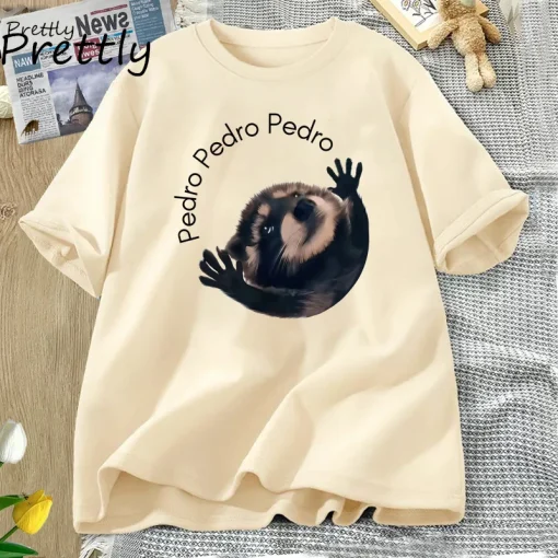 Camiseta de Pedro Mapache, gracioso meme Panda Rata, baile