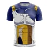 Camiseta de Vegeta de anime clásico, estampada 3D