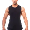 Camiseta de tirantes de algodón para hombre, para culturismo, gimnasio