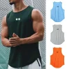 Camiseta de tirantes para correr para hombre, fitness, secado rápido