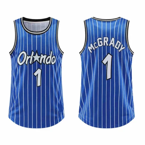 Camiseta de tirantes retro de baloncesto McGrady n.º 1 Magic