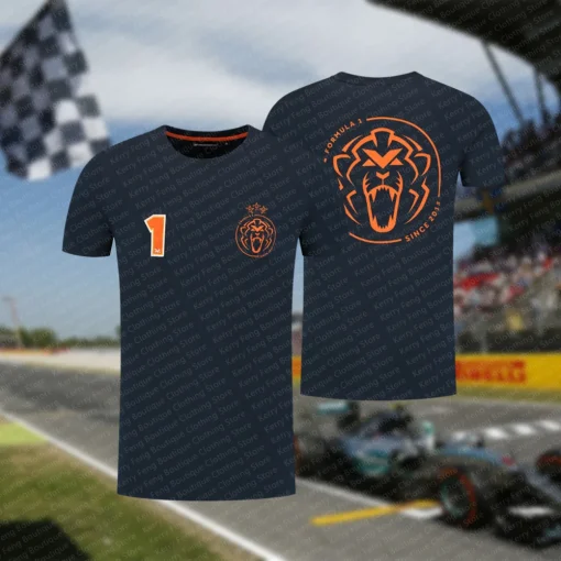 Camiseta deportiva para hombre F1 impresa de moda, bestseller de verano