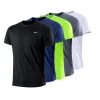 Camiseta deportiva transpirable cuello redondo hombre