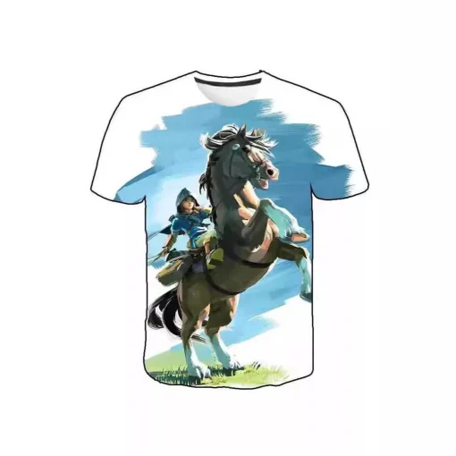 Camiseta estampada 3D anime Zelda para niños y adultos