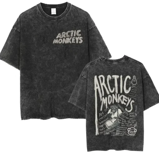 Camiseta gráfica de álbum de música Arctic Monkeys Retro Rock