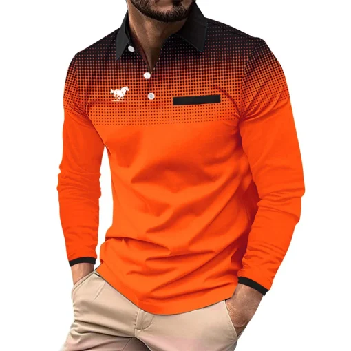 Camiseta polo con estampado 3D