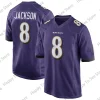 Camiseta suelta de manga corta para hombre Baltimore Ravens Lamar Jackson