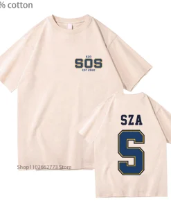 Camisetas Anime SZA SOS 100% algodón