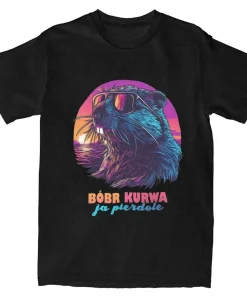 Camisetas de Pareja Meme Bobr Bober Kurwa