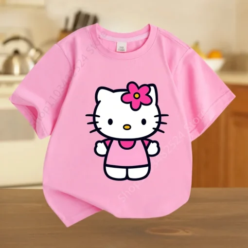 Camisetas infantiles Hello Kitty para verano