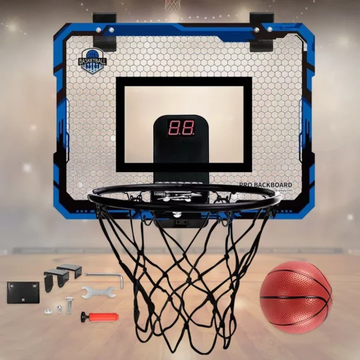 Canasta de baloncesto infantil con marcador electrónico