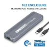 Carcasa NVME M.2 de 20 Gbps USB 3.2