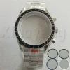 Carcasa de reloj plateada Silver VK63 de 40 mm