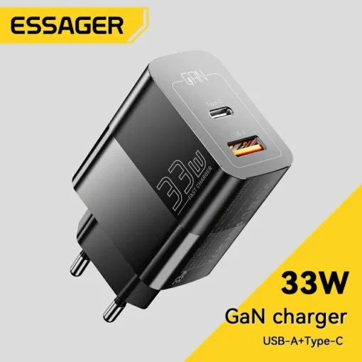 Cargador Essager USB-C 33W GaN tipo C PD