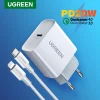 Cargador UGREEN Carga Rápida 4.0 3.0 QC PD