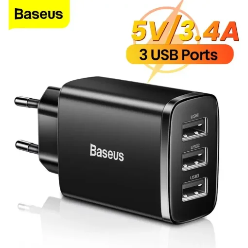 Cargador USB Baseus de carga rápida 3.4A