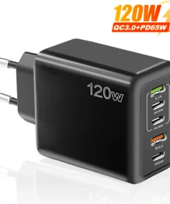 Cargador USB C Carga rápida Tipo C 3 PD + 2 USB QC3.0