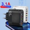 Cargador USB PD 3.1A 5 puertos para iPhone 13