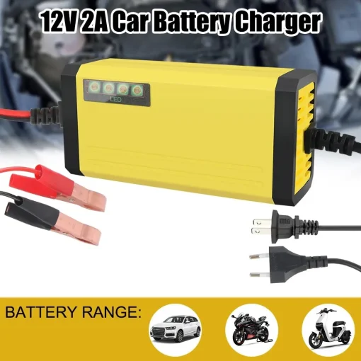 Cargador de batería 12V 2A para automóvil