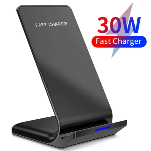 Cargador inalámbrico Qi Fast Charge con base