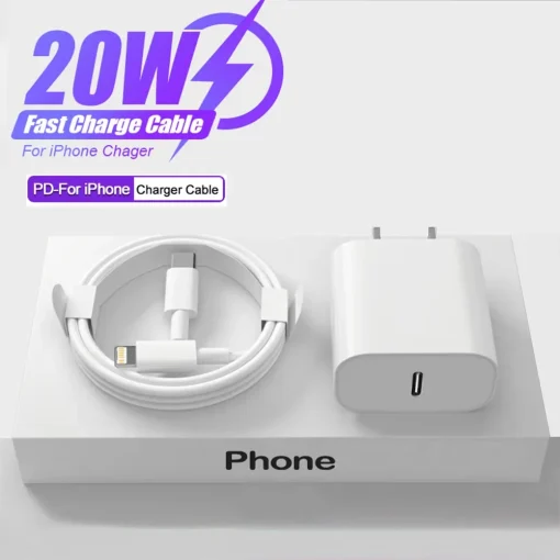 Cargador rápido 20W para iPhone