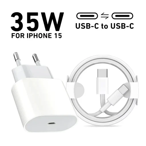 Cargador rápido original 35W USB C PD para iPhone