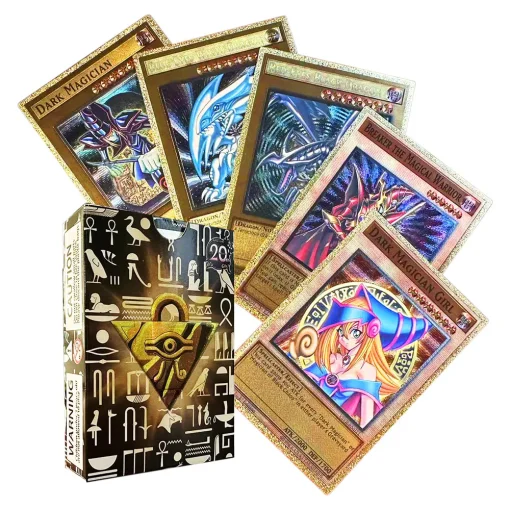 Cartas Yu Gi Oh 55pcs doradas