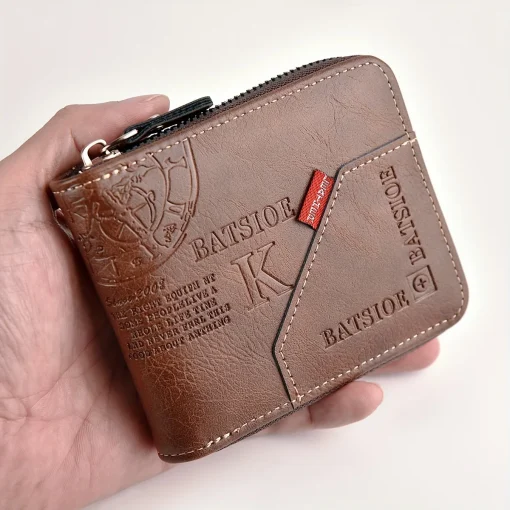 Cartera para Hombre de PU con Bolsillo para Monedas