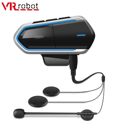 Cascos Bluetooth V5.0 para casco de moto VR robot, impermeables