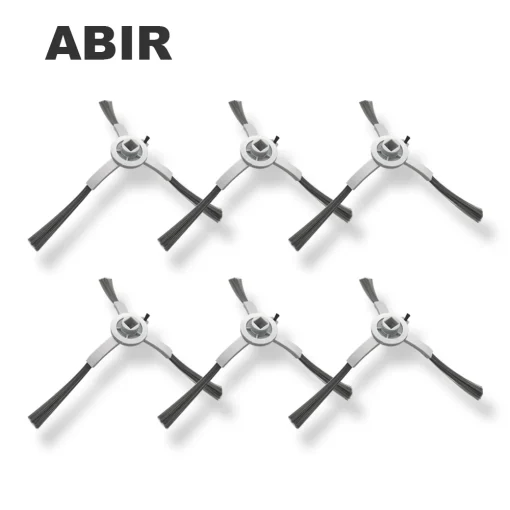 Cepillo lateral original para aspiradora robótica inteligente ABIR X5, X6, X8, incluye 6 cepillos laterales