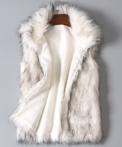 Chaleco de invierno para mujer con cuello alto