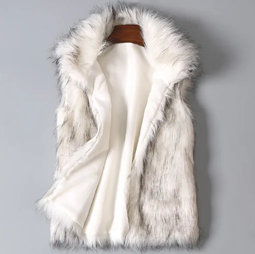 Chaleco de invierno para mujer con cuello alto