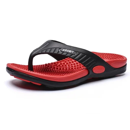 Chanclas de masaje para hombre, sandalias de verano transpirables