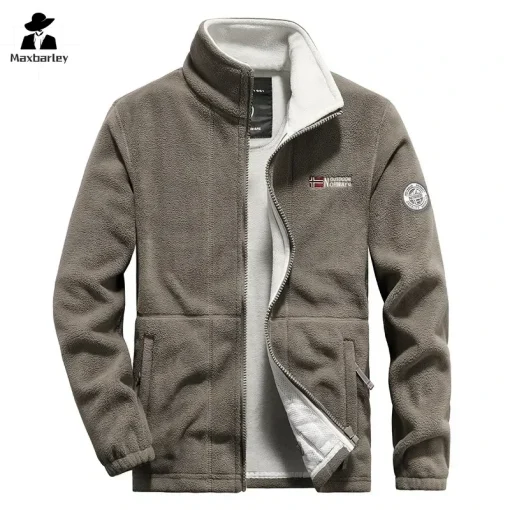 Chaqueta polar hombre bolsillos